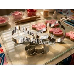Cortador en acero peppa pig para decorar fondant y pasta 1